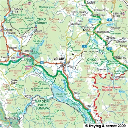 Volarské slavnsti dřeva 2012 - Volary - mapa