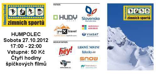 Filmový festival zimních sportů v Humpolci - již tuto sobotu