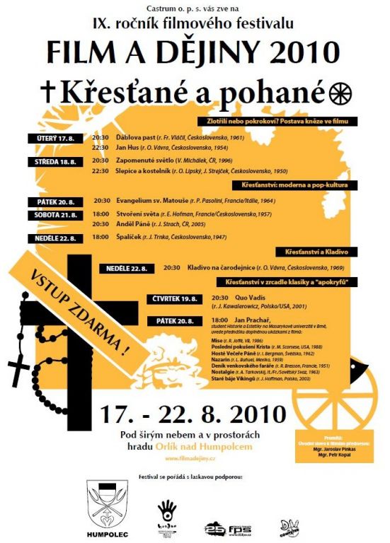 Plakát na akci: Film a dějiny 2010: Křesťané a pohané Plakát na akci: Film a dějiny 2010: Křesťané a pohané