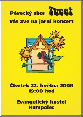 Plakát na koncert