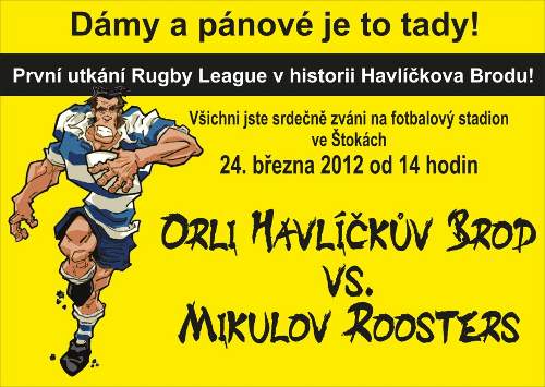 Brodští ragbisté sehrají historicky první zápas - pozvánka Brodští ragbisté sehrají historicky první zápas - pozvánka