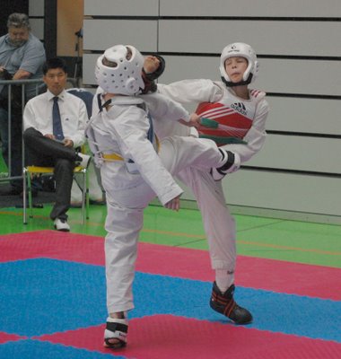Martin Štípek v červené vestě při svém postupu do finále Martin Štípek v červené vestě při svém postupu do finále