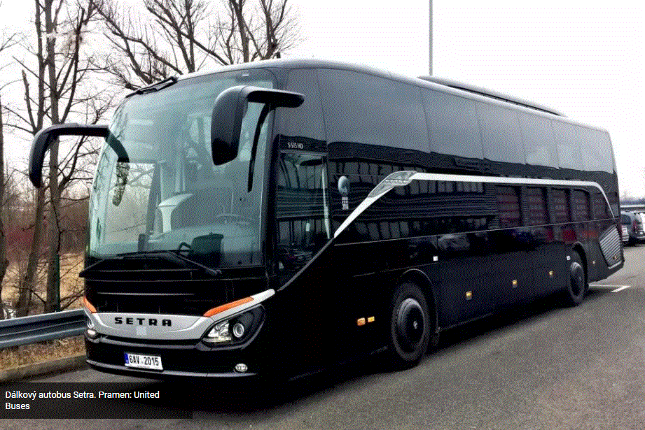 Dálkový autobus Setra. Pramen: United Buses