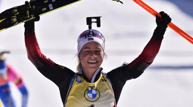 Tiril Eckhoff si podmanila biatlonový svět a získala velký křišťálový globus