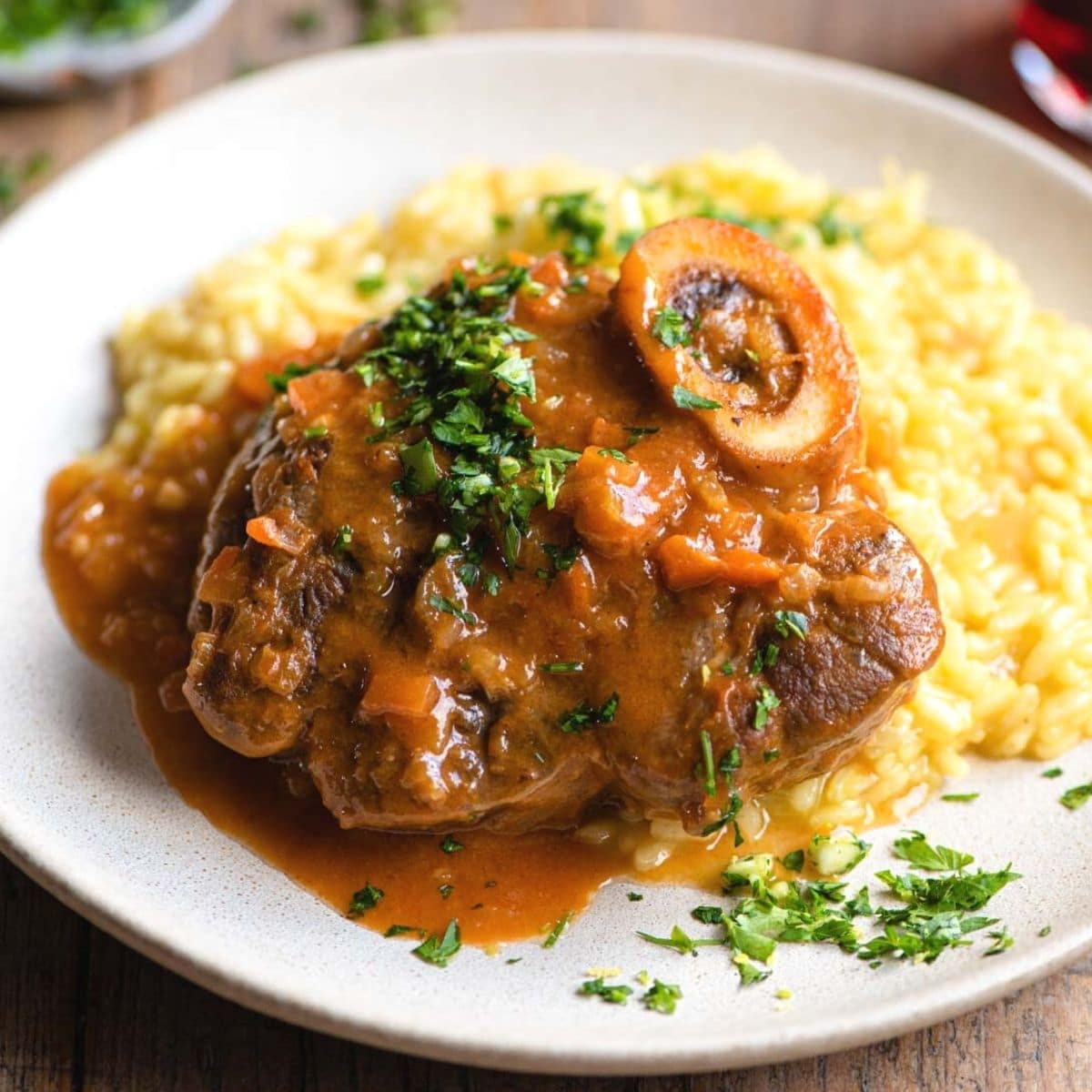 Osso buco s milánským rizotem