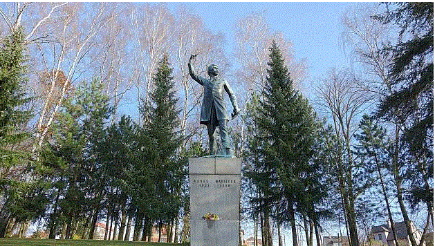 Pomník Karla Havlíčka Borovského v parku Budoucnost v Havlíčkově Brodě