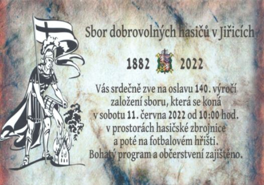 Oslava 140. výročí sboru hasičů