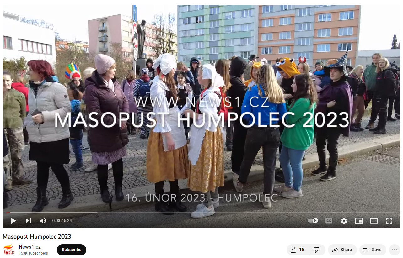 Humpolec na videu: Masopust Humpolec 2023