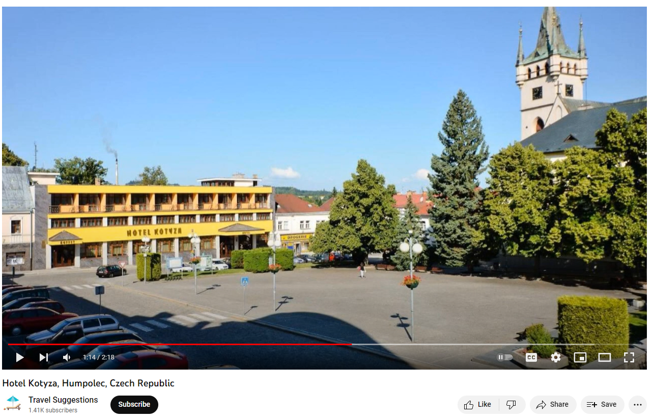 Humpolec na videu - Hotel Kotyza, Humpolec, Czech Republic