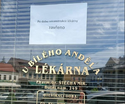 Lékárna v Humpolci je zavřená, stěžují si pacienti