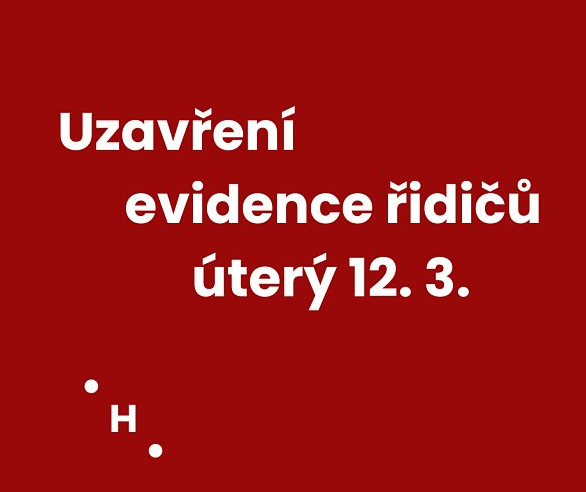 Uzavření evidence řidičů