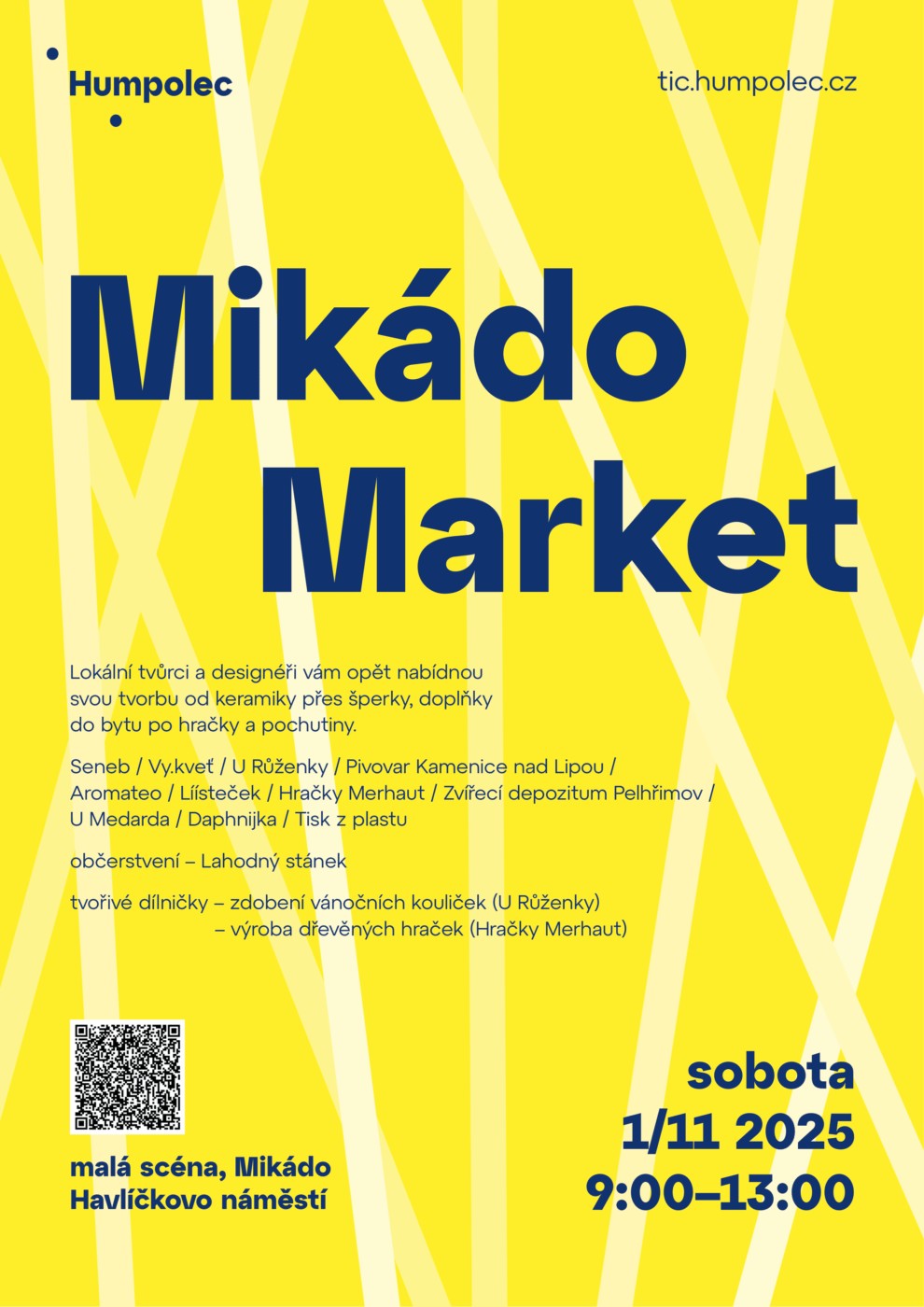 Podzimní Mikádo Market již v sobotu 1/11