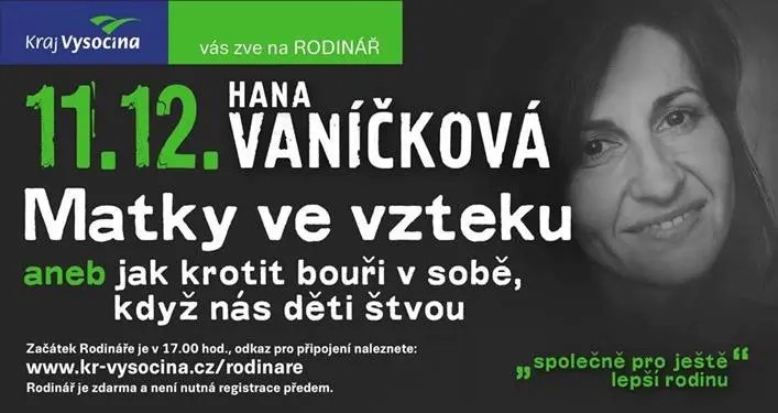 Pozvánka na online Rodinář na téma: Matky ve vzteku aneb jak krotit bouři v sobě, když nás děti štvou