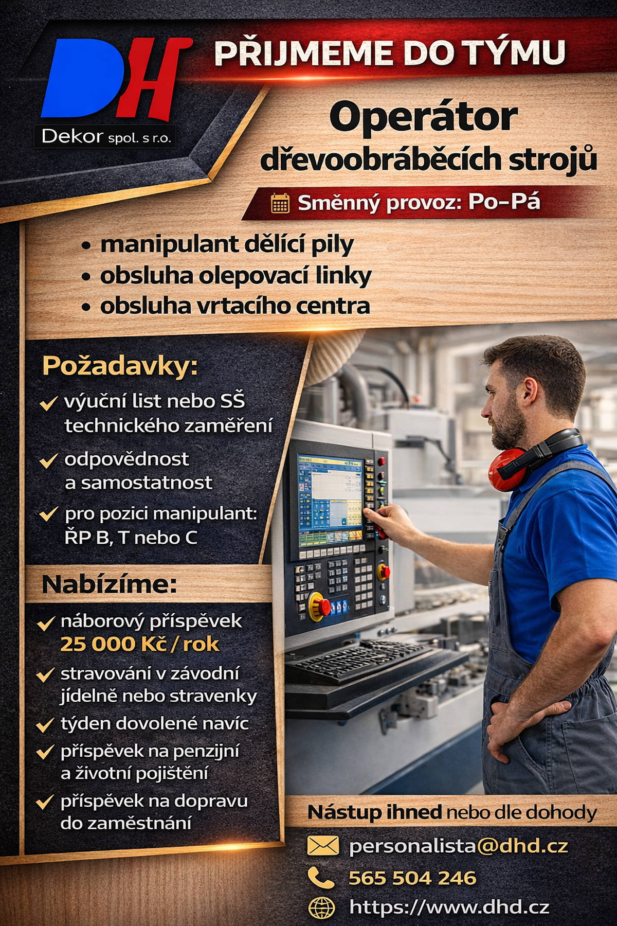 Nabídka zaměstnání v Humpolci