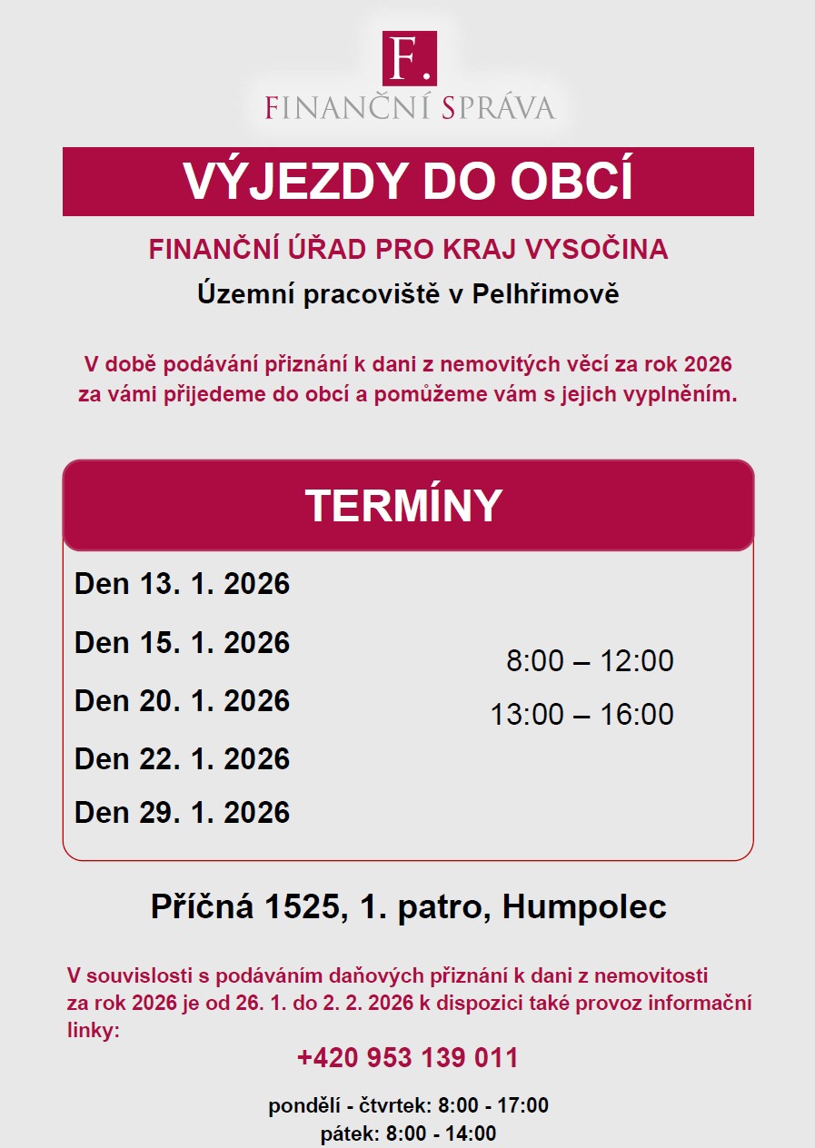 Finanční správa poradí, jak na daně z nemovitých věcí