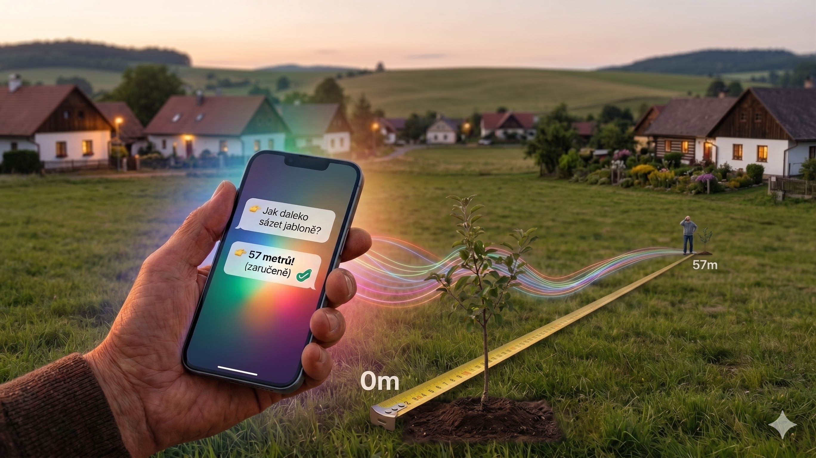 AI série (4): Sázet jabloně 57 metrů od sebe? Humpoláci sdílejí své zkušenosti s „digitálním mozkem“