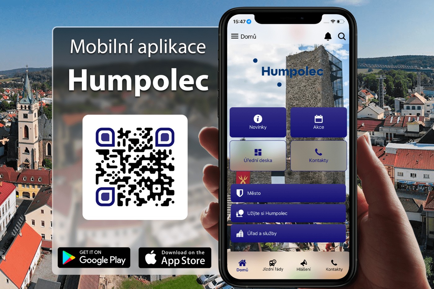 Humpolec má novou mobilní aplikaci