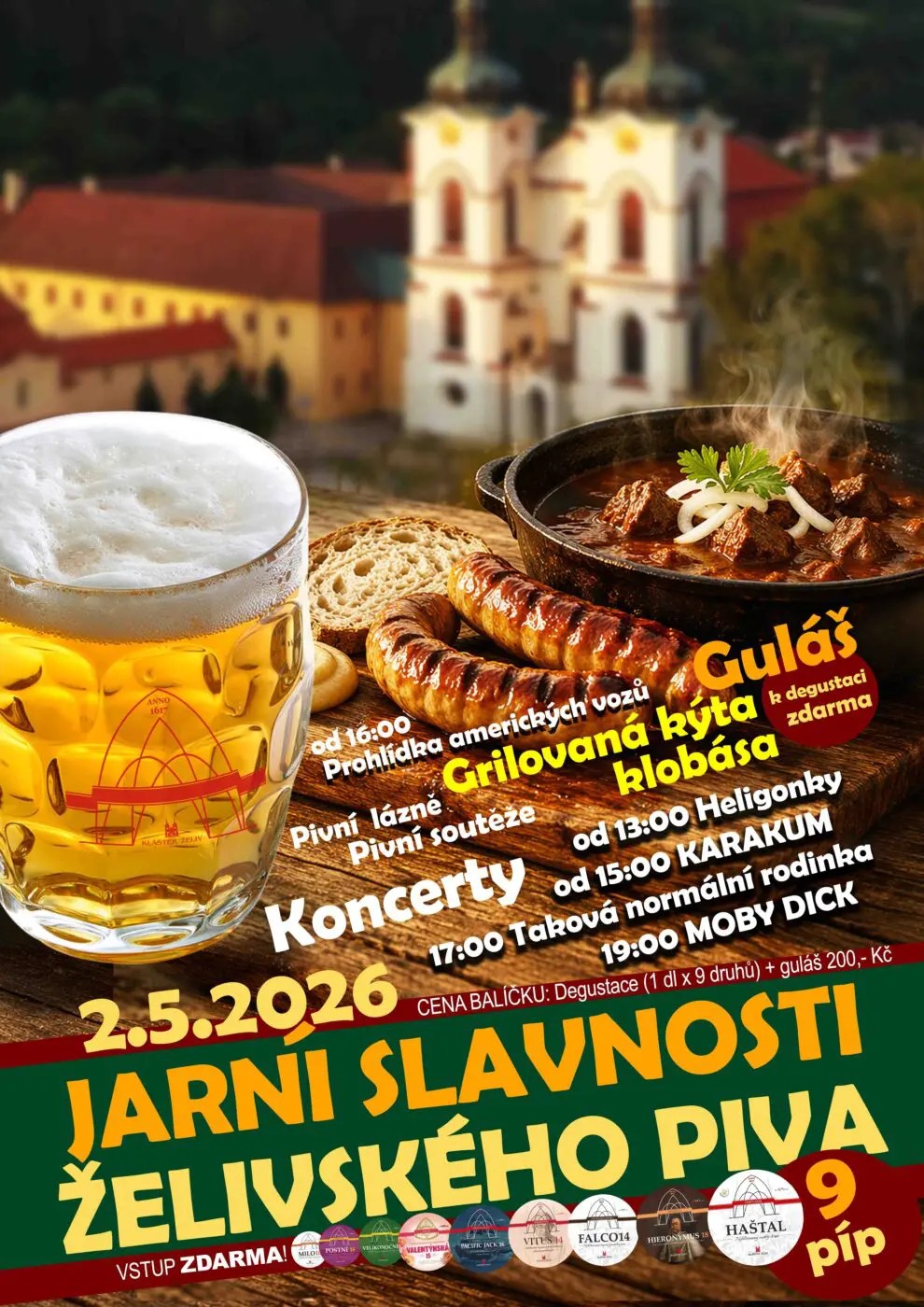 Jarní slavnosti želivského piva 2026