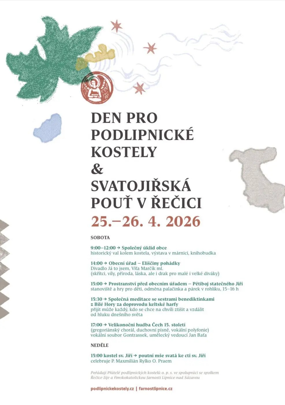 Den pro Podlipnické kostely a Svatojiřská pouť v Řečici