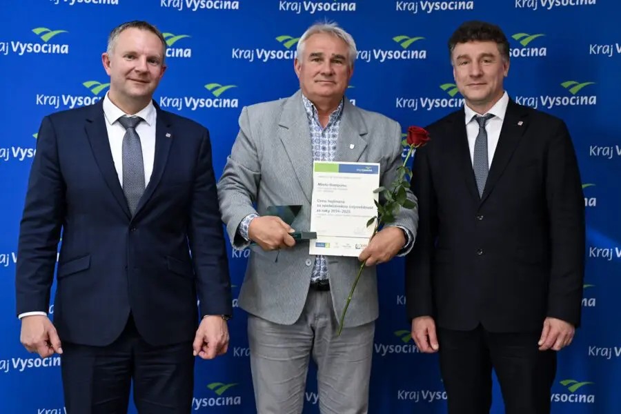 Humpolec převzal ocenění za odpovědný přístup k rozvoji města