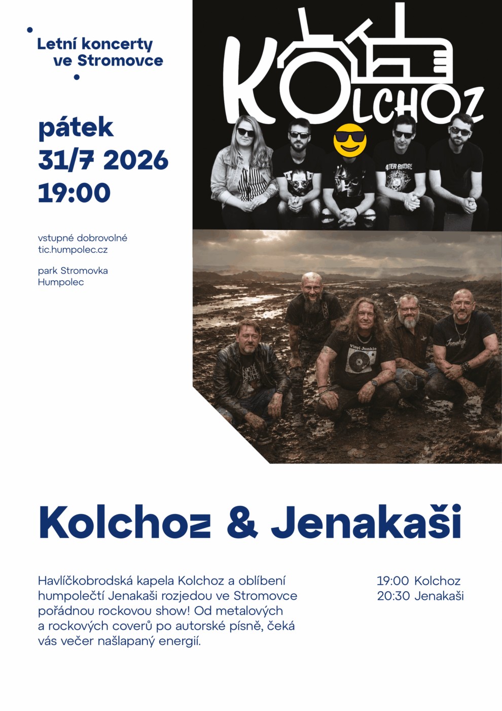 Letní koncerty ve Stromovce: Kolchoz a Jenakaši