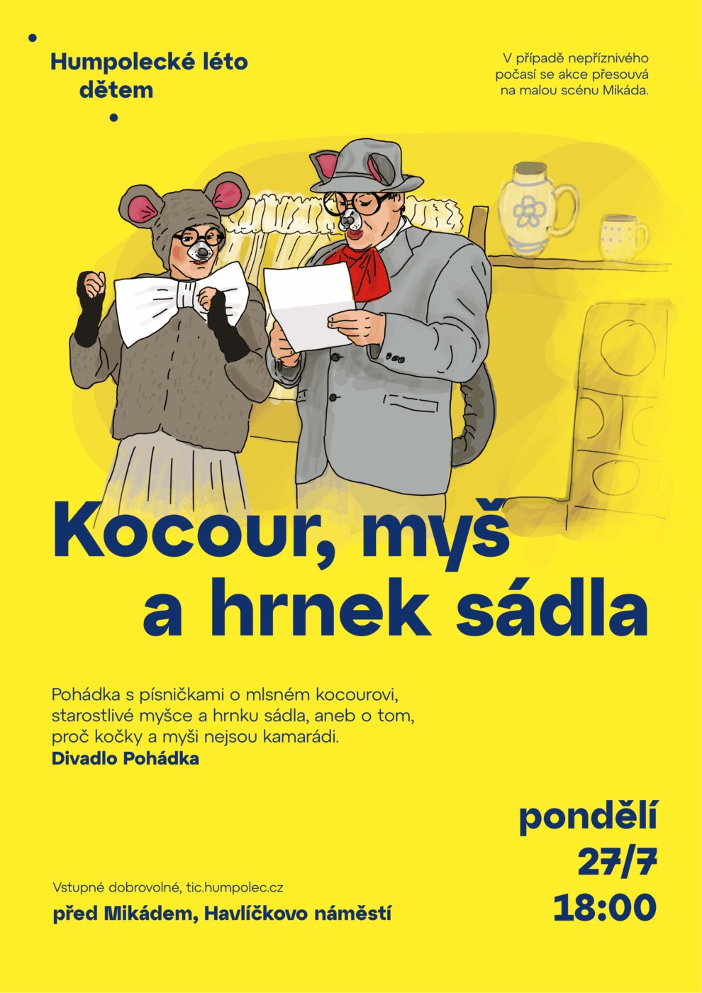 Divadélka pro děti: Kocour, myš a hrnek sádla