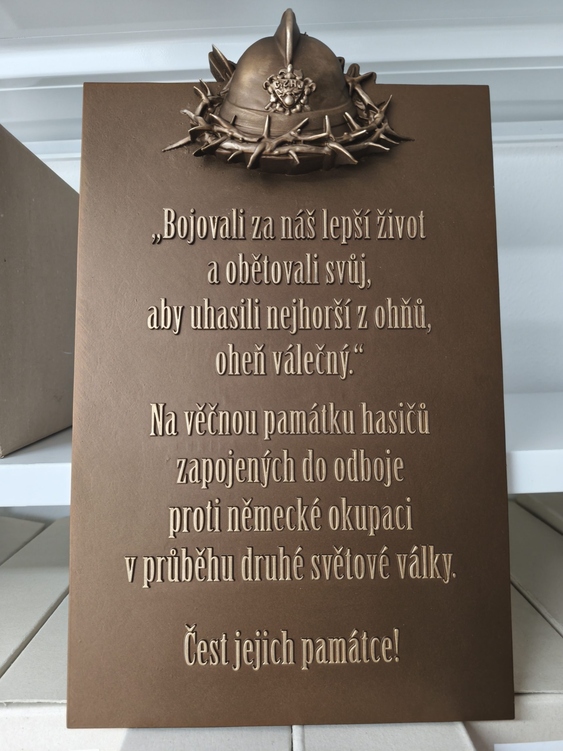 Pozvánka: 19. 9. 2026 odkrytí pamětní desky obětem padlým při hasičském odboji za II. sv. války
