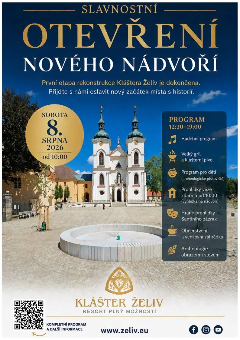 Slavnostní otevření obnoveného nádvoří