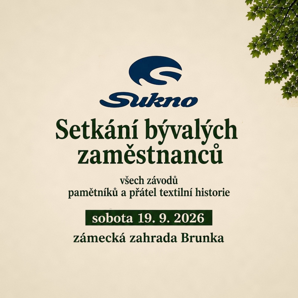 Setkání bývalých zaměstnanců SUKNO, přátel textilní historie