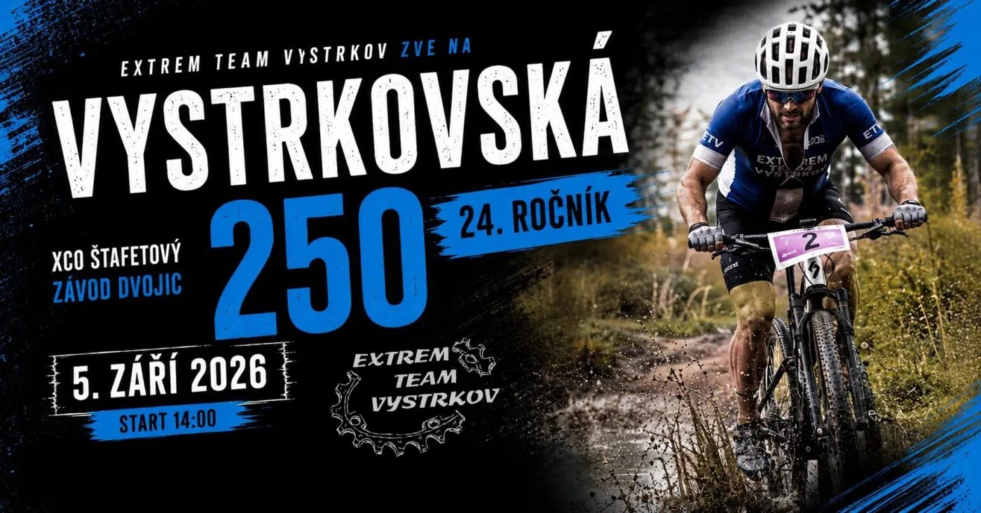 Vystrkovská 250 XCO štafetový závod dvojic na horských kolech