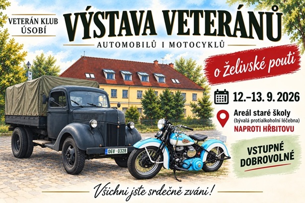 Výstava veteránů na pouti v Želivě: Veterán klub Úsobí