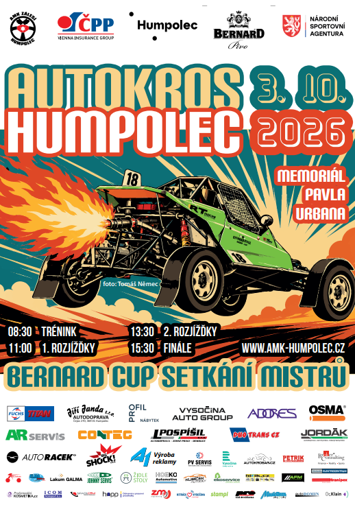 Bernard cup setkání mistrů autokrosu Humpolec