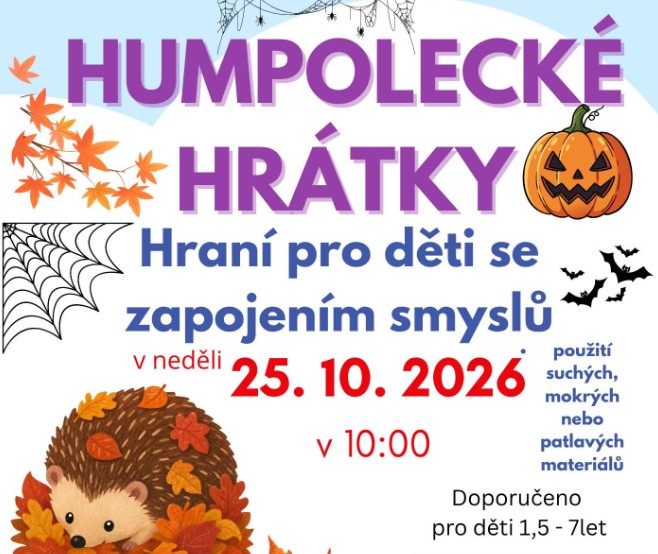 Humpolecké hrátky: hraní pro děti se zapojením všech smyslů